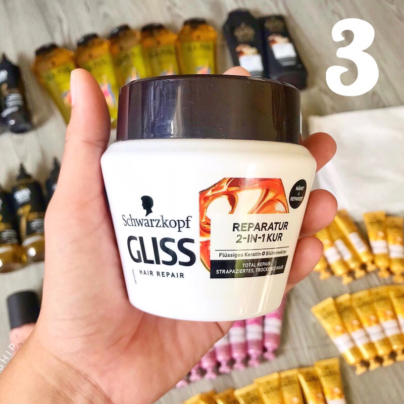 Dưỡng tóc, phục hồi chuyên sâu Gliss Kur