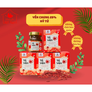 Yến sào chưng sẵn kỷ tử_ yến hũ tiệt trùng 25%