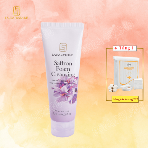 Sữa rửa mặt nhụy hoa nghệ tây Nhật Kim Anh - Saffron Foam Cleansing Laura Sunshine