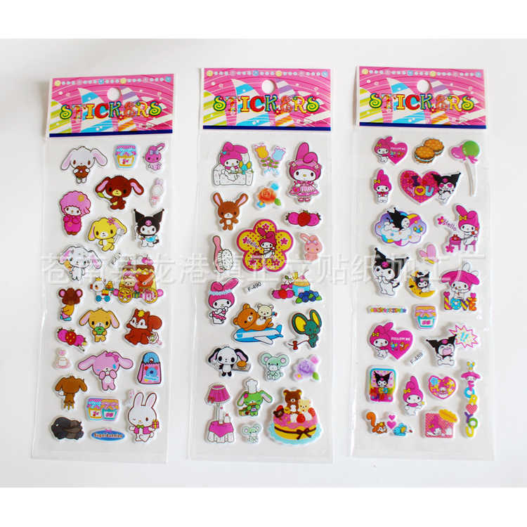 Hình dán trang trí, sticker miếng dán hoạt hình cute trang trí dán tập vở, bình nước, bút nước