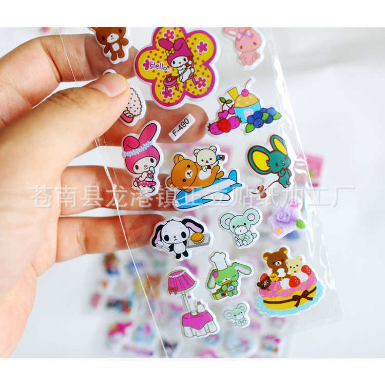 Hình dán trang trí, sticker miếng dán hoạt hình cute trang trí dán tập vở, bình nước, bút nước