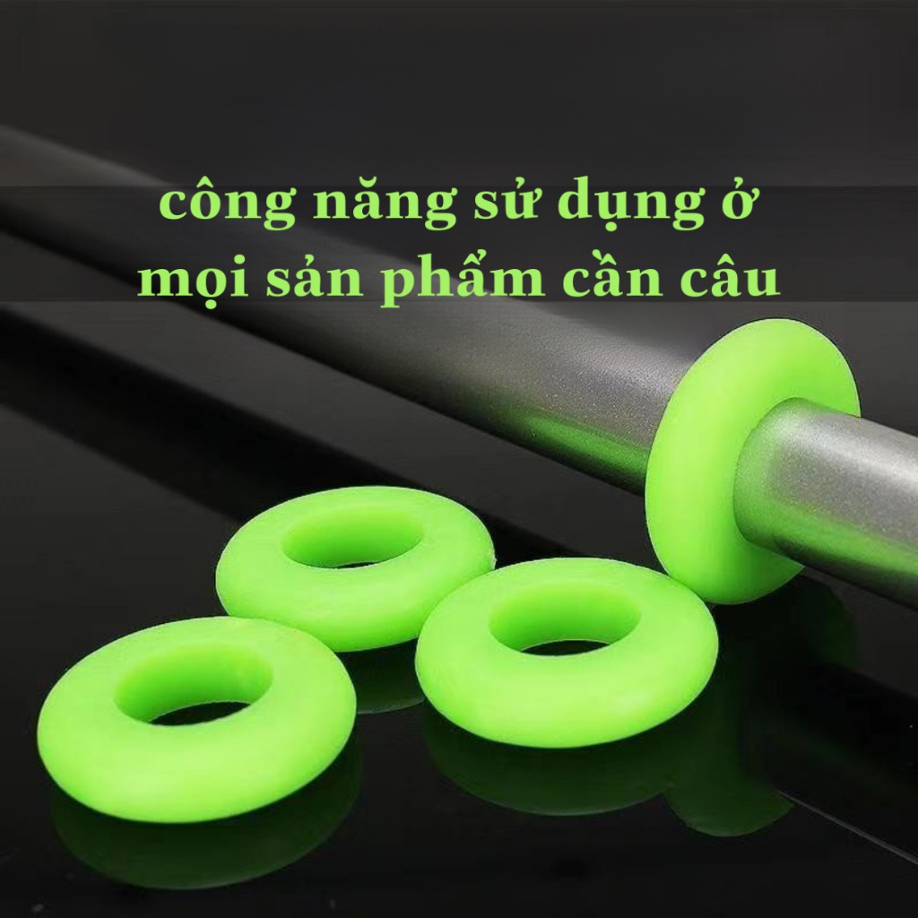 Vòng silicon cho cần câu cá thay nhẫn cần câu
