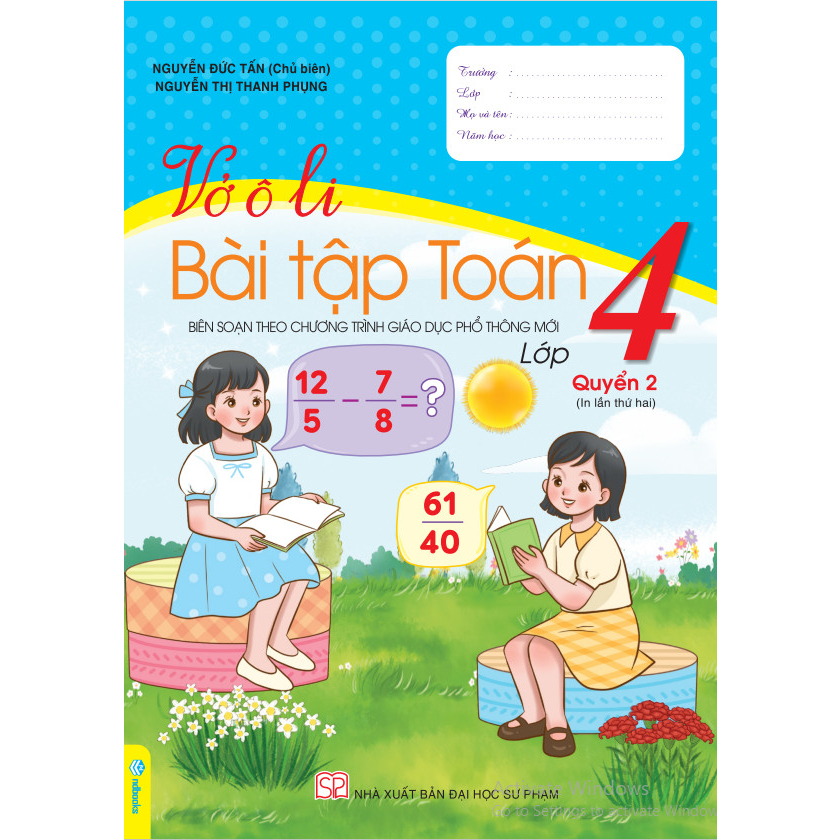 Sách - Combo 2 cuốn Vở Ô Li Bài Tập Toán 4  - ndbooks