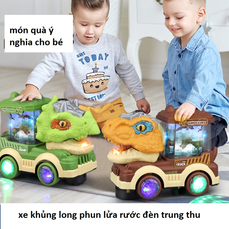 Xe khủng long phun lửa rước đèn - Đồ Chơi Trung Thu Cho Bé