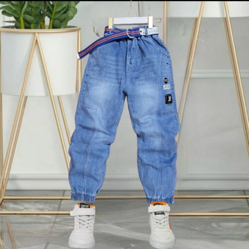 Quần jeans dài bé trai sz 19_55kg , quần bò dài bé trai chất mềm co giãn