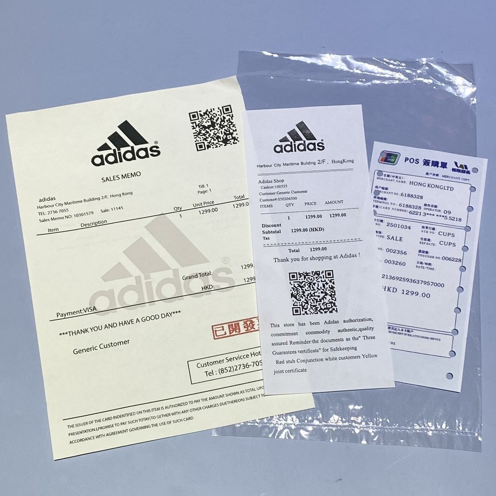 Sale sét bill thẻ hoá đơn dùng cho giày dép, mũ nón, túi xách các hãng ceck code QR