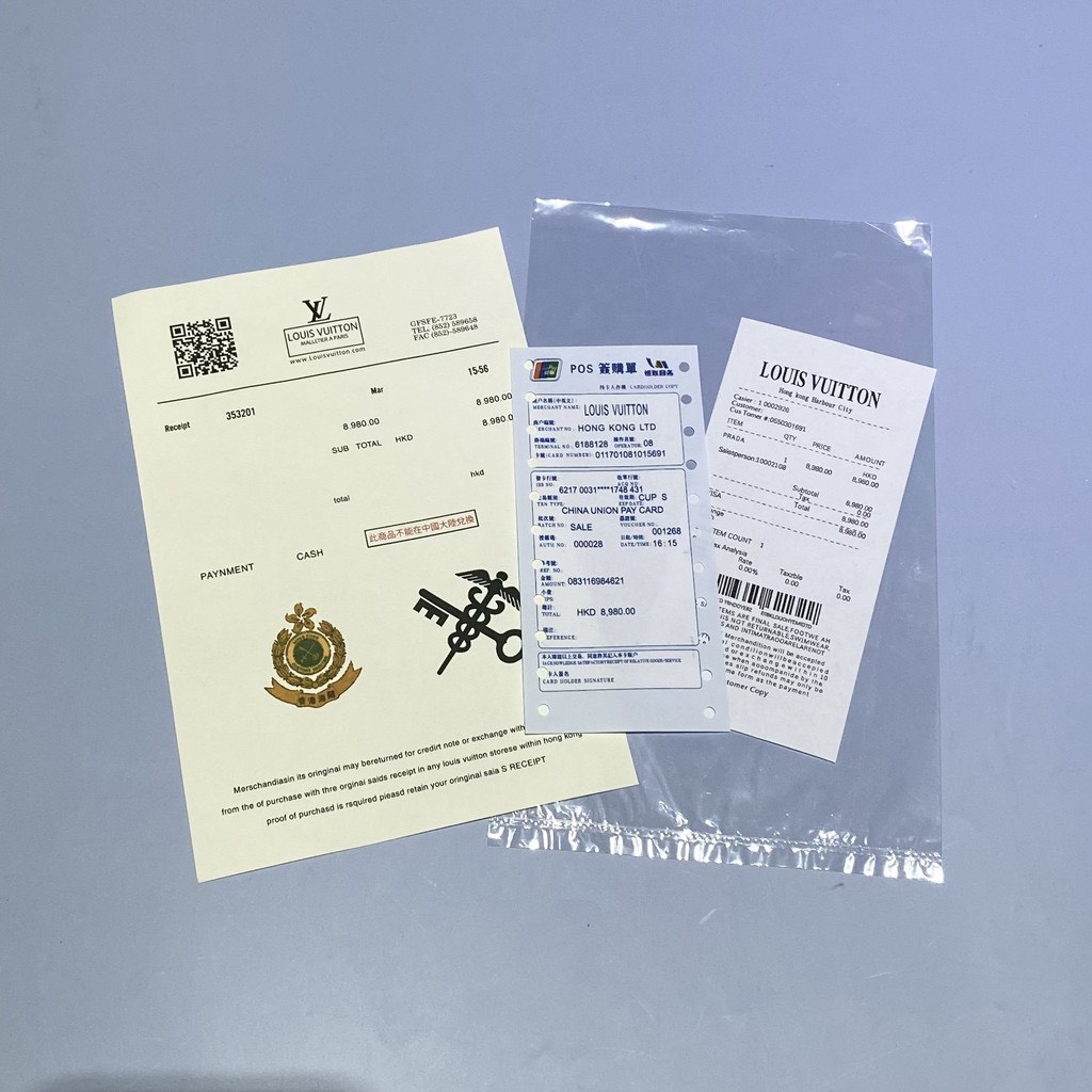 Sale sét bill thẻ hoá đơn dùng cho giày dép, mũ nón, túi xách các hãng ceck code QR