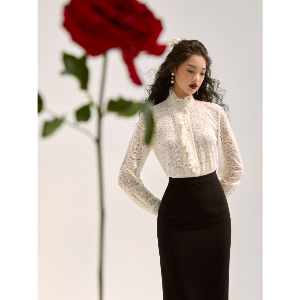 Áo sơ mi ren Amira Top HUONG BOUTIQUE HBSM1098