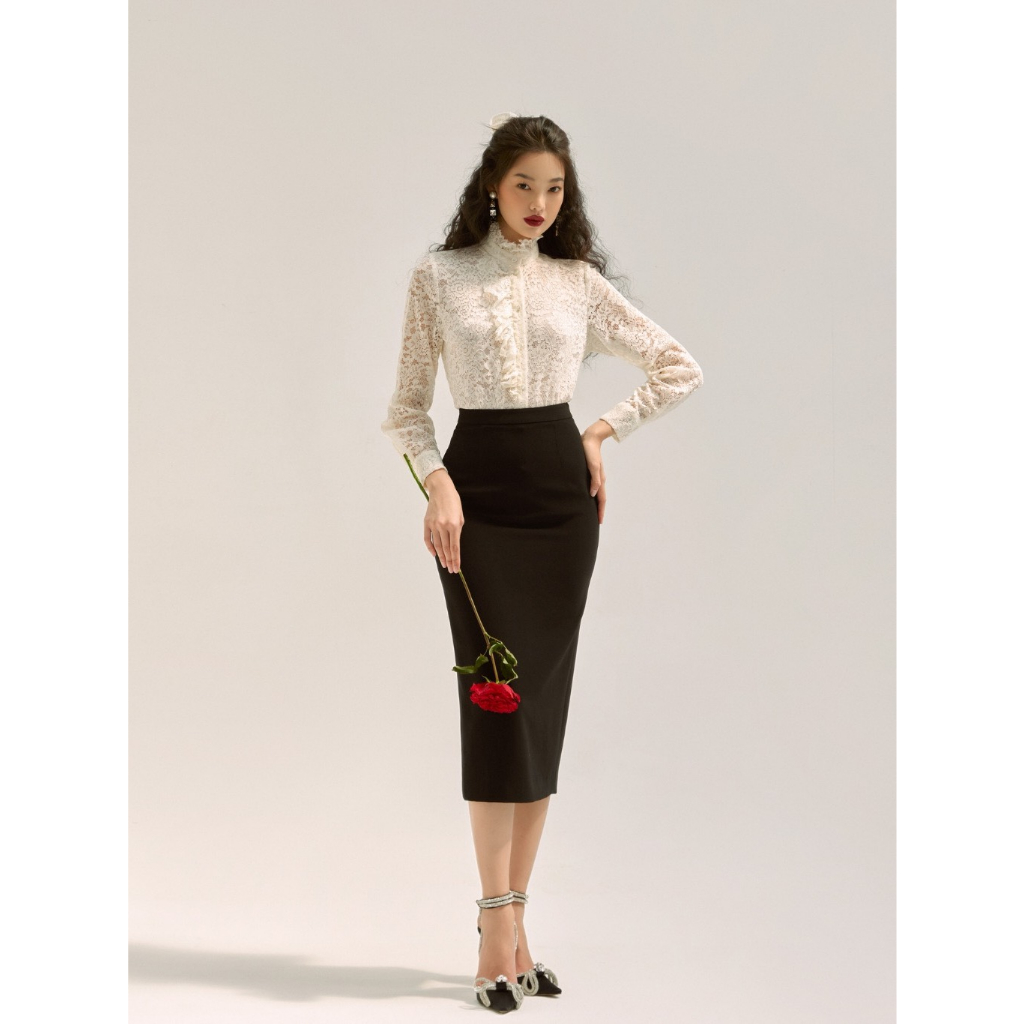 Áo sơ mi ren Amira Top HUONG BOUTIQUE HBSM1098