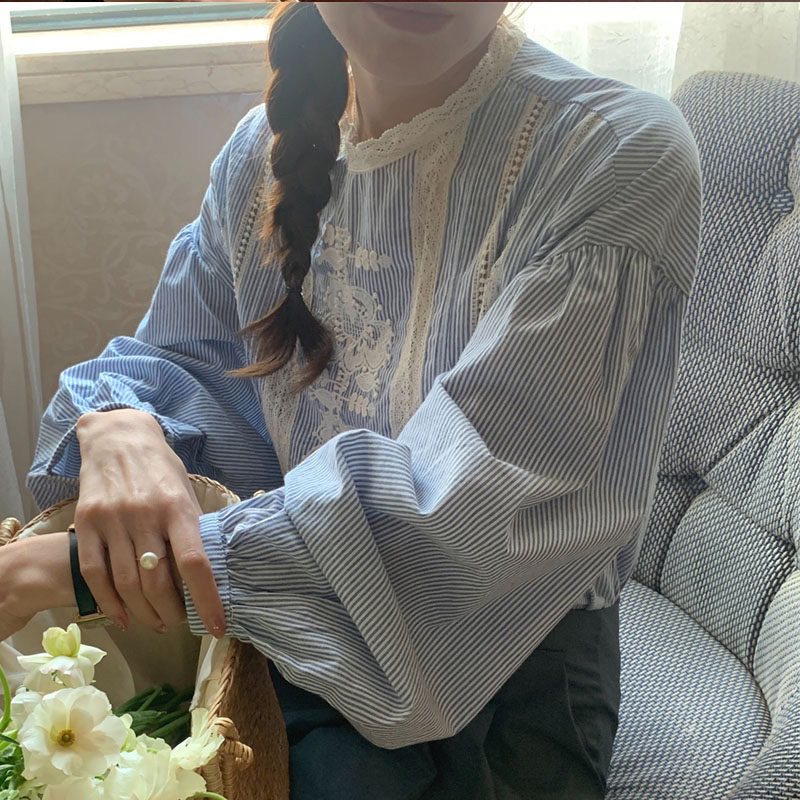 Áo sơ mi kẻ xanh