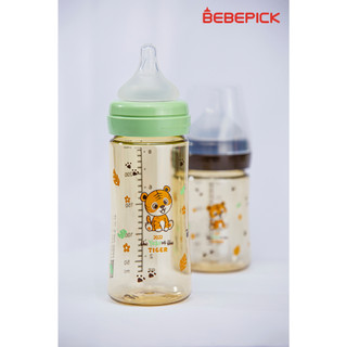 Bebepick Hổ Mint bình sữa nhựa PPSU núm ti silicone size 150ml - 250ml Hàn Quốc