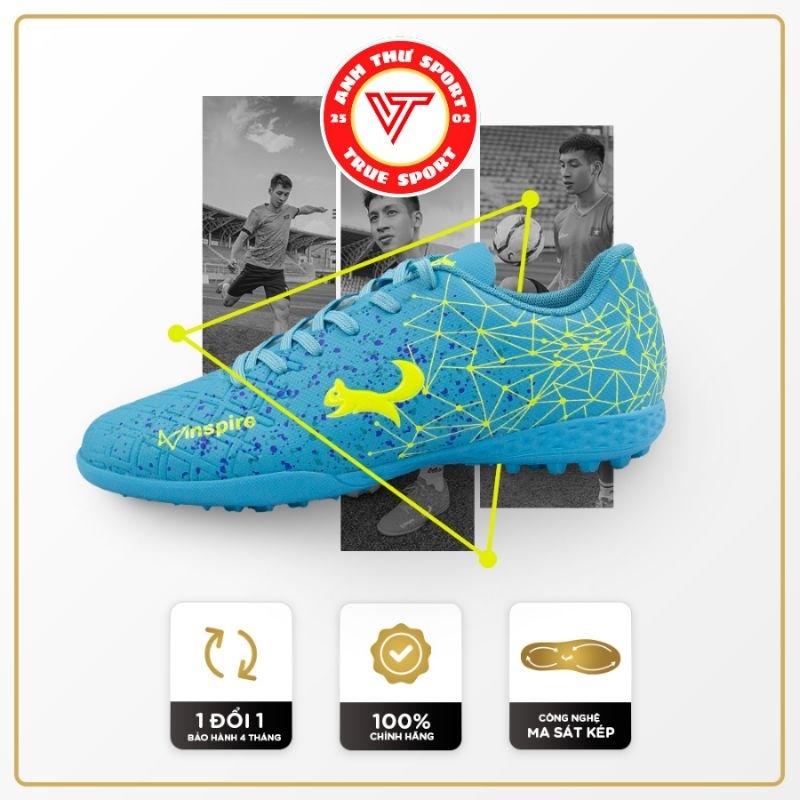 Giày Đá Bóng Zocker Inspire X, inspire Pro Đỗ Hùng Dũng TF Chính Hãng Giá Rẻ Dành Cho Sân Cỏ Nhân Tạo, Sân Phủi
