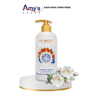 Sữa tắm Sáng Da Purite dạng kem chiết xuất từ Sữa hạt Hạnh Nhân - giúp Sáng Da, Mịn màng - Chính Hãng