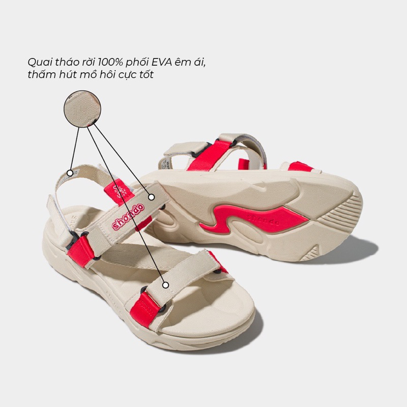 Giày Sandals SONDO F6 Sport full đen