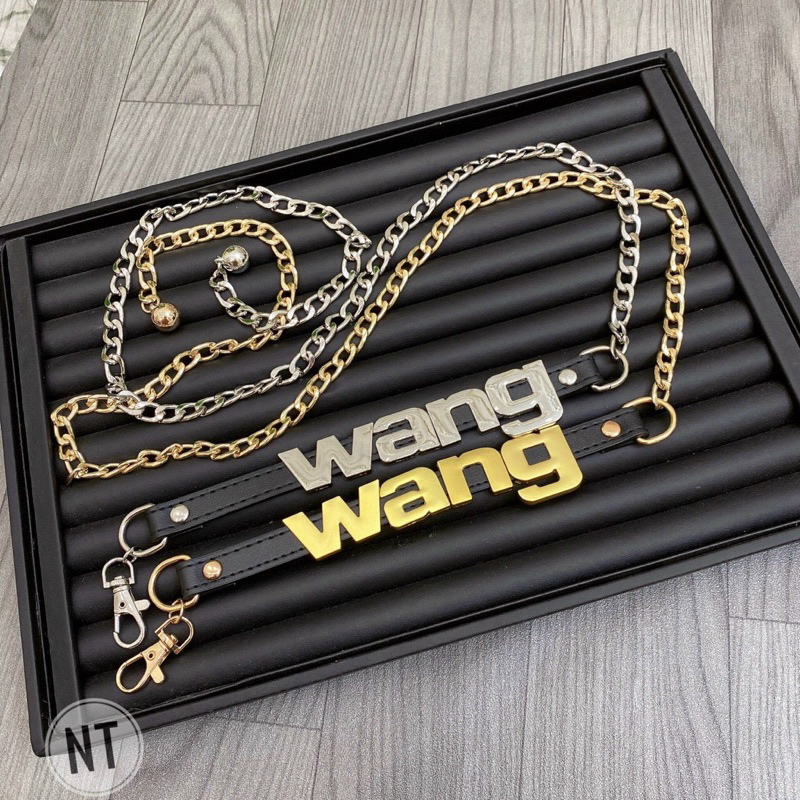 Đai xích thắt lưng chữ Wag 2 màu