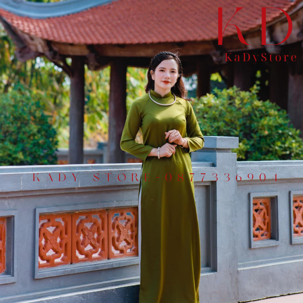 Áo Dài Truyền Thống 2023 ⚜️ TẶNG KÈM BỜM ⚜️ Mẫu Áo Dài Truyền Thống Kiểu Xưa Dáng Xuông Chất Liệu Lụa Tây Thi - KaDy Sto