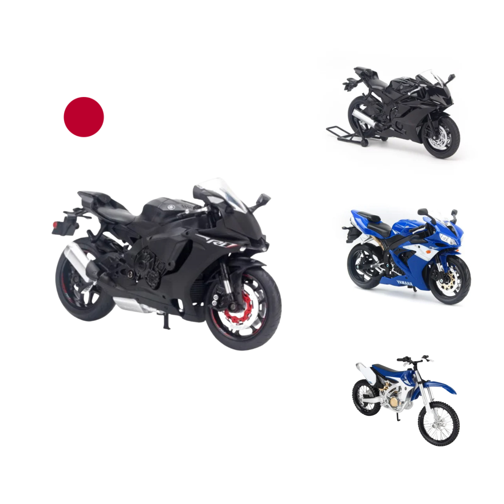 Mô hình xe mô tô Yamaha Exciter, R1, R6 1:12