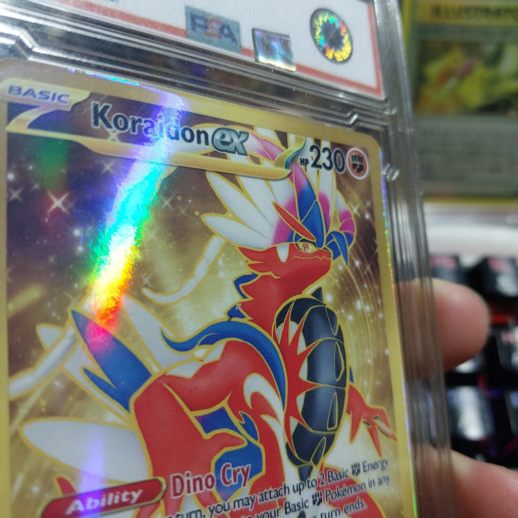 Card Pokemon Koraidon Ex 254 Pokemon Scarlet & Violet Xe đỏ Holo gold Tiếng Anh tặng bọc bảo vệ 1459 d36 19