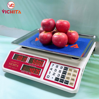 Cân tính tiền điện tử 30Kg Cân Điện Tử Bán Hàng Thực Phẩm, Cân Hải Sản Tính Giá Tiền, Phím Tiếng Việt
