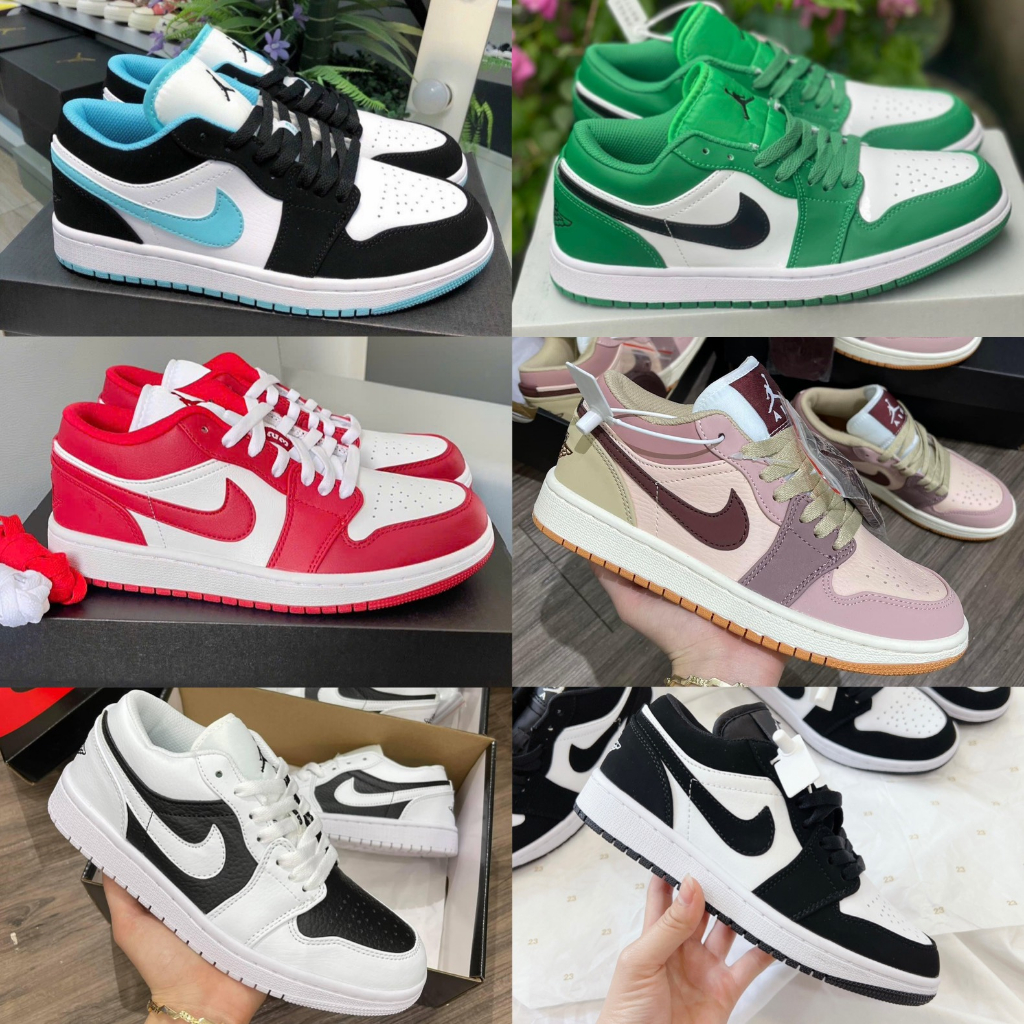 Giày Sneaker Jd Xanh Ngọc Cổ Thấp j1 nam nữ..-Humy 🌟FULL Size 🌟