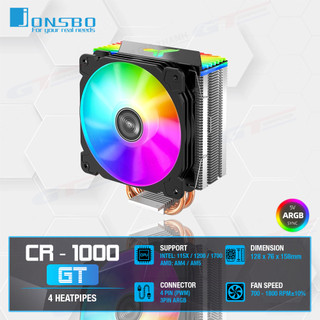 Tản Nhiệt CPU Jonsbo CR1000GT LED ARGB 5V - Tản Nhiệt Khí CPU 4 Ống Đồng