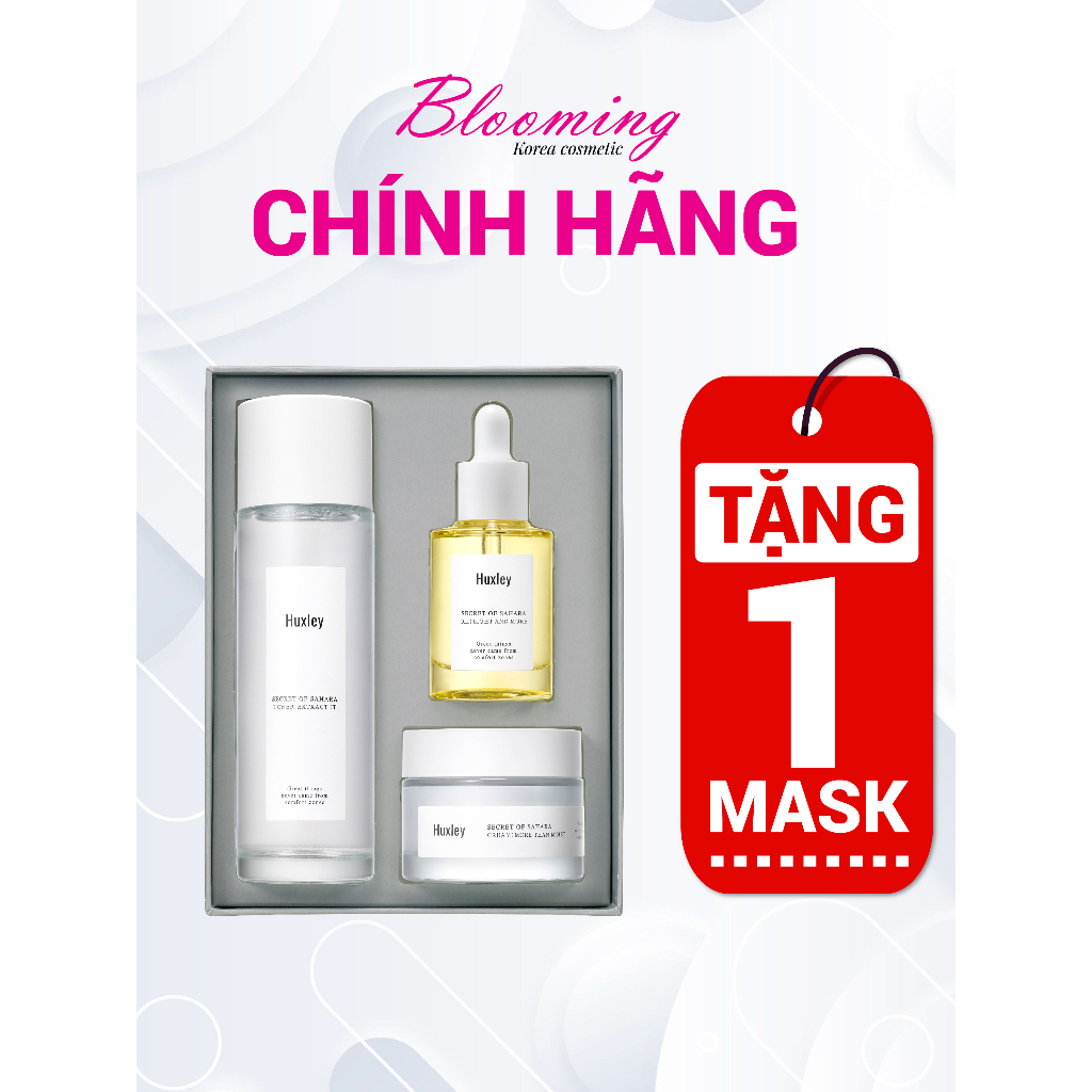 [CÓ BÁN LẺ] Bộ 3 Sản Phẩm Chống Lão Hóa, Dưỡng Da, Dưỡng Ẩm, Cấp Ẩm Sâu Huxley Extra Moisture Trio