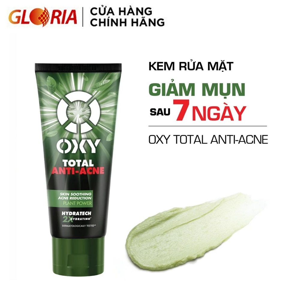 Kem Rửa Mặt Sạch Khuẩn Mụn Kiểm Soát Nhờn OXY Total Anti Acne 25g - 100g