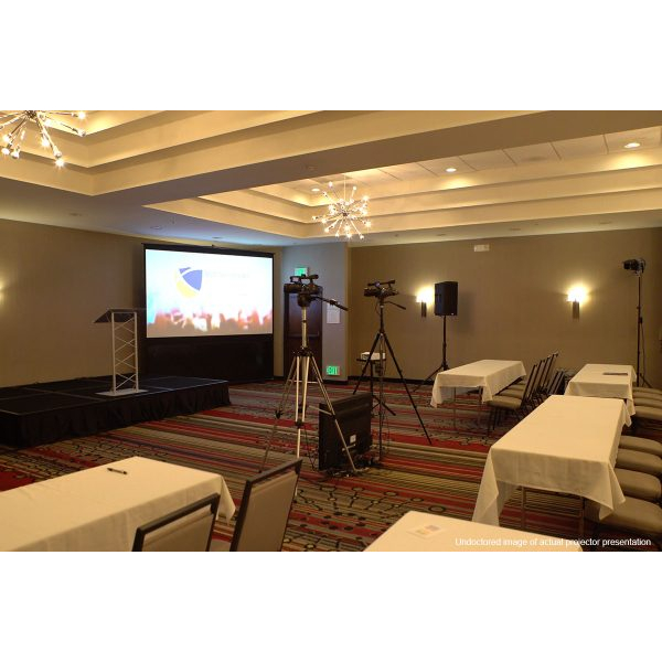 Màn chiếu để sàn hãng Elite cao cấp kích thước 2,2x1,25m tiện lợi siêu di động xếp gọn mang đi mọi nơi bảo hành 12 tháng