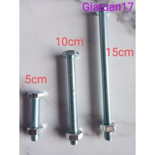 (5cm,10cm,15cm)BÙ LON (bulong) phi 10,12li +CON TÁN 10,12li( ĐỦ BỘ NHƯ HÌNH)
