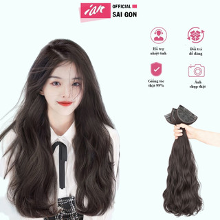 Sét 3 dải tóc giả kẹp xoăn dài cho nữ đẹp cao cấp,làm dày tóc tự nhiên nhẹ mềm đẹp