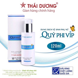 Dung dịch vệ sinh phụ nữ Quý Phi Vip dung tích 120ml chính hãng Sao Thái Dương