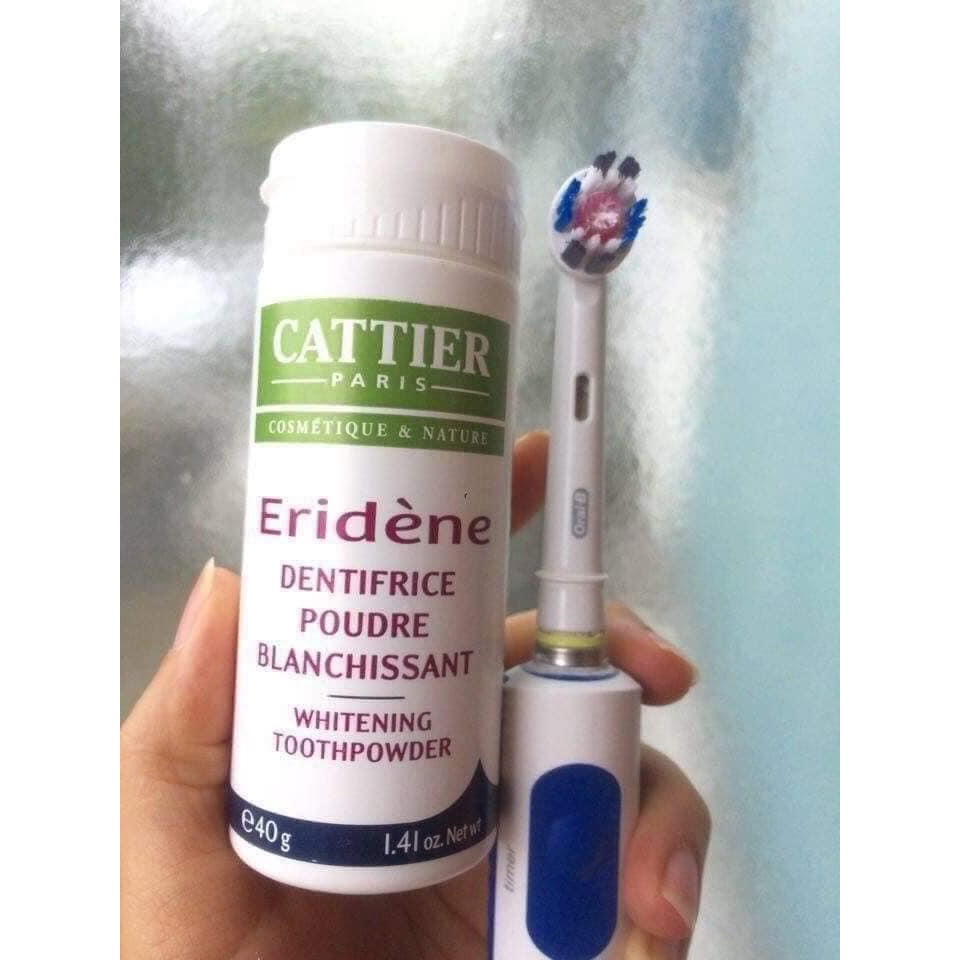 Bột trắng răng Cattier Eridene Pháp giúp răng trắng sáng, loại bỏ mảng bám răng