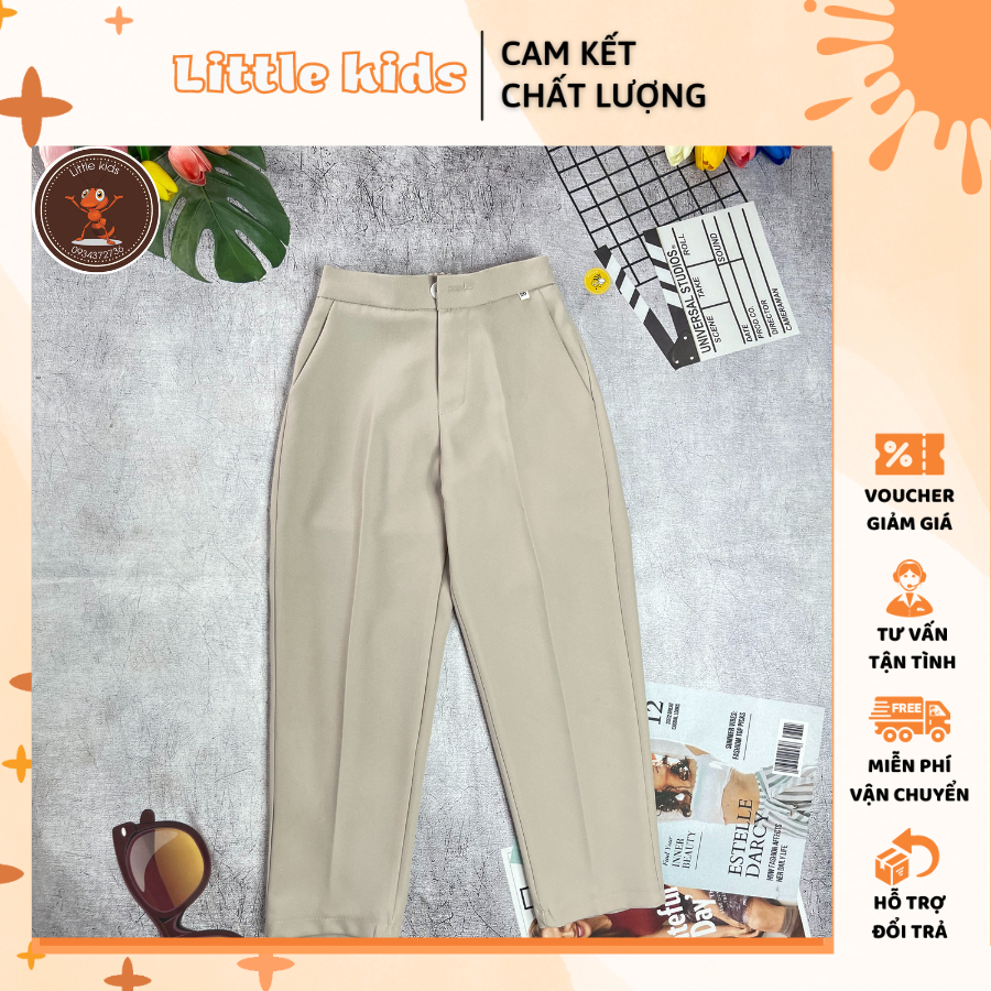 Quần Âu Tây Dài Phong Cách Hàn Quốc Đáng Yêu Cho Bé Từ 15-45Kg - LittlekidsT