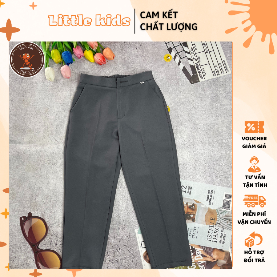 Quần Âu Tây Dài Phong Cách Hàn Quốc Đáng Yêu Cho Bé Từ 15-45Kg - LittlekidsT
