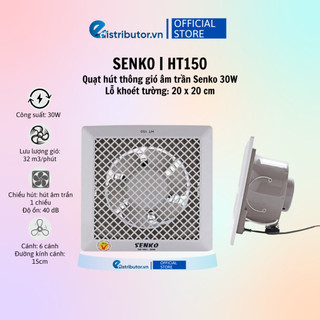 Quạt hút trần 1 chiều senko ht150 - hàng chính hãng