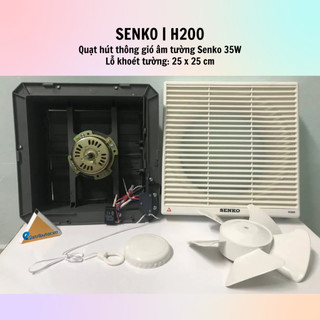 [HỎA TỐC] Quạt Hút Thông Gió Senko H200 2 chiều