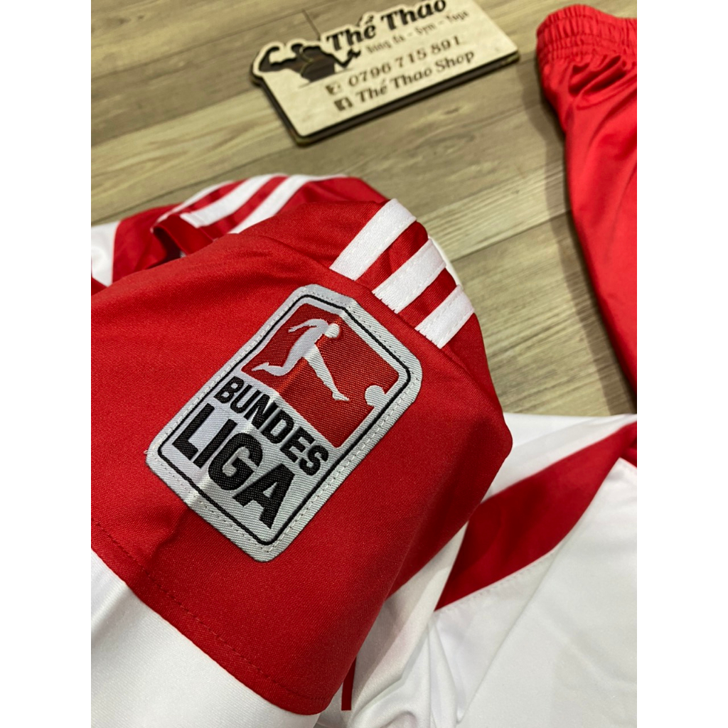 Áo bóng đá Bayen trắng đỏ mẫu mới nhất 2024