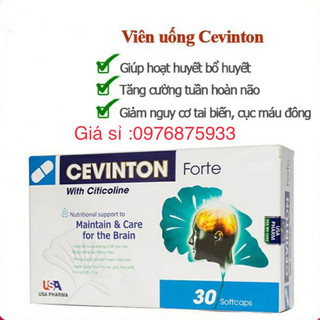 Hoạt huyết dưỡng não CEVINTON FORTE giúp bổ não ,tăng cường lưu thông máu lên não Cevinton Fort giúp giảm đau đầu