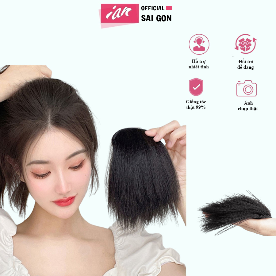 Kẹp Phồng Chân Tóc, Tóc Giả Độn Phồng Dập Xù Cho Tóc Thưa Mỏng Mẫu Mới