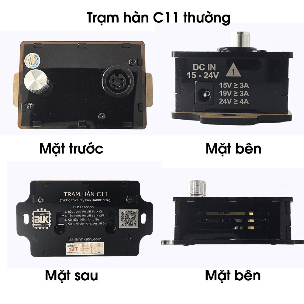 Trạm Hàn C11 2023 Sử Dụng Pin Makita 18-21V Phiên Bản 2024