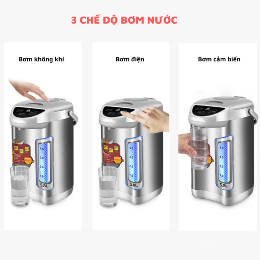 Bình Thủy Điện Đun Nước Nóng 5.8L Kaw công suất 750W - Bảo hành chính hãng | BigBuy360 - bigbuy360.vn