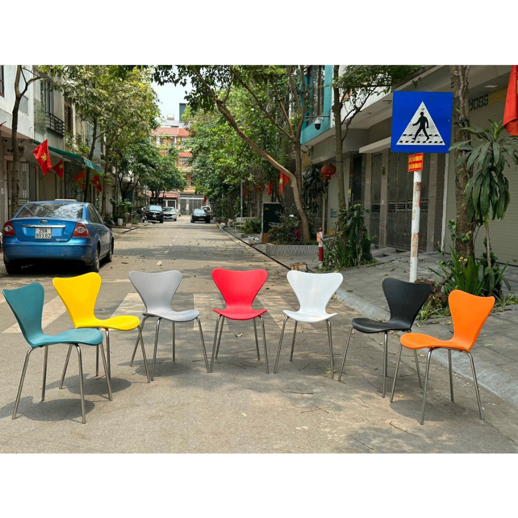 Ghế nhựa cafe thiên nga