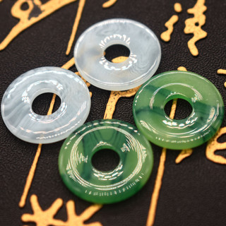 Ngọc bội đồng điếu chất liệu nhựa lên màu ngọc 20mm nguyên liệu làm trâm làm trang sức cổ trang cosplay cổ phục