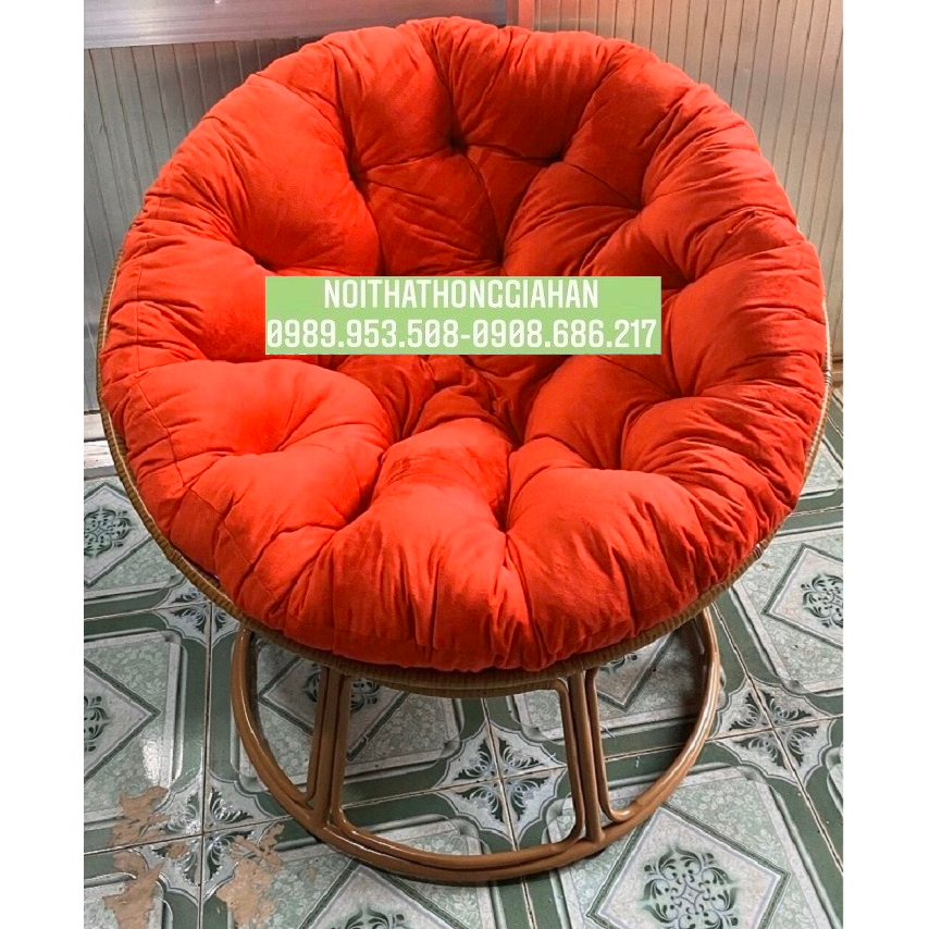 Ghế lười thư giãn Papasan tặng đệm xinh Hồng Gia Hân P88