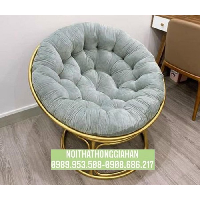 Ghế lười thư giãn Papasan tặng đệm xinh Hồng Gia Hân P88