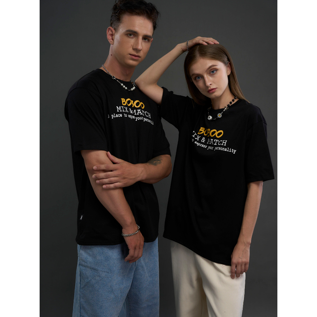 Áo thun Local brand Boboo nam nữ unisex Mix&Match tay lỡ thun form rộng oversize chất vải 100% cotton thoáng mát