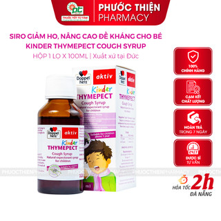 Siro Ho cho bé Doppelherz Aktiv Kinder Thymepect Cough Syrup 100ml - tăng đề kháng cho bé