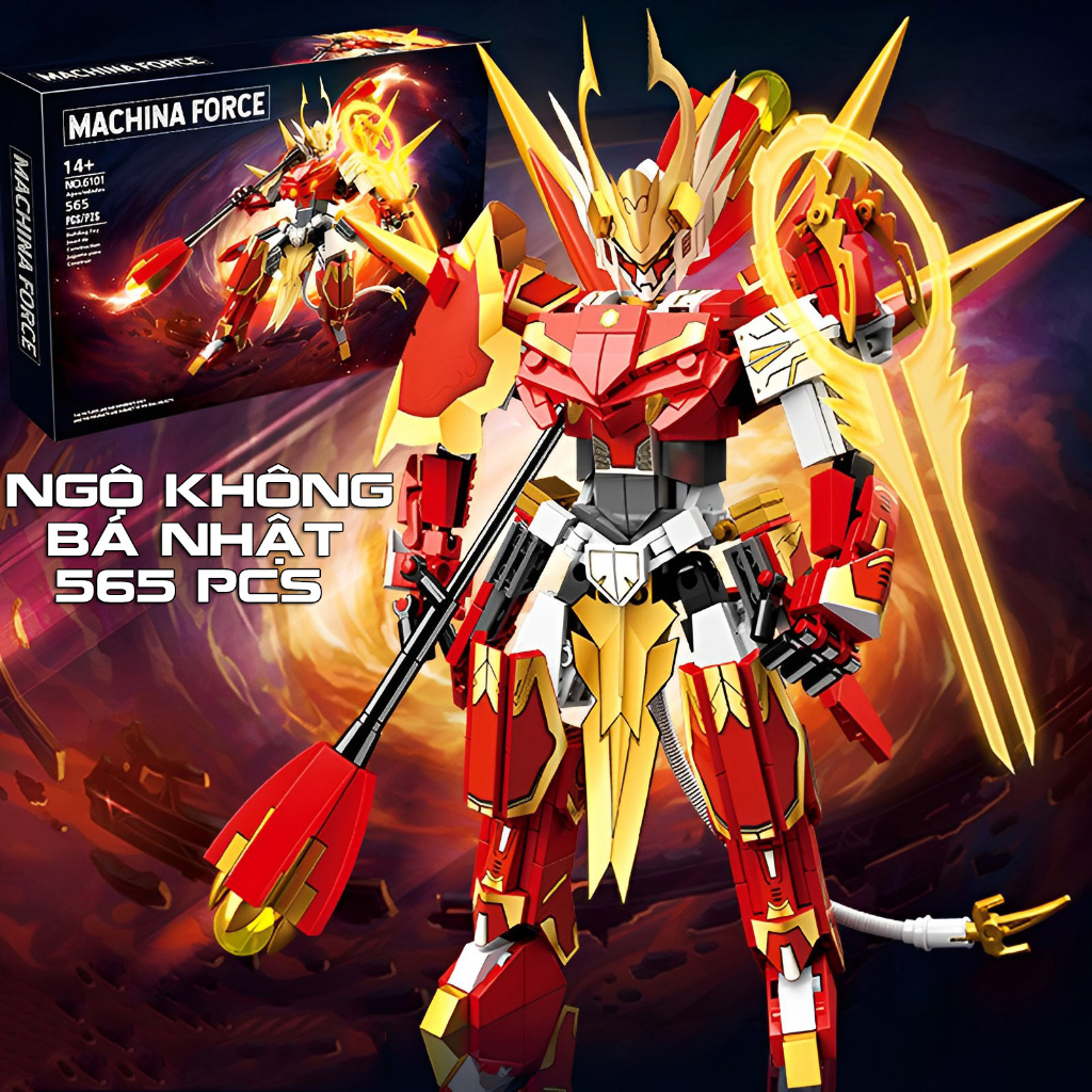 Đồ Chơi Lắp Ráp Kiểu Lego Robot Mô Hình Ngộ Không,XinZhao,Leona,Varus Trong Liên Quân Mobile OF Legend Với 500+ Chi Tiết