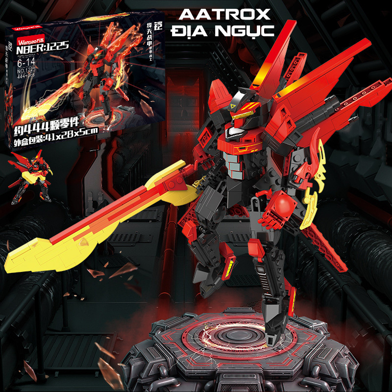 Đồ Chơi Lắp Ráp Kiểu Lego Robot Mô Hình Ngộ Không,XinZhao,Leona,Varus Trong Liên Quân Mobile OF Legend Với 500+ Chi Tiết