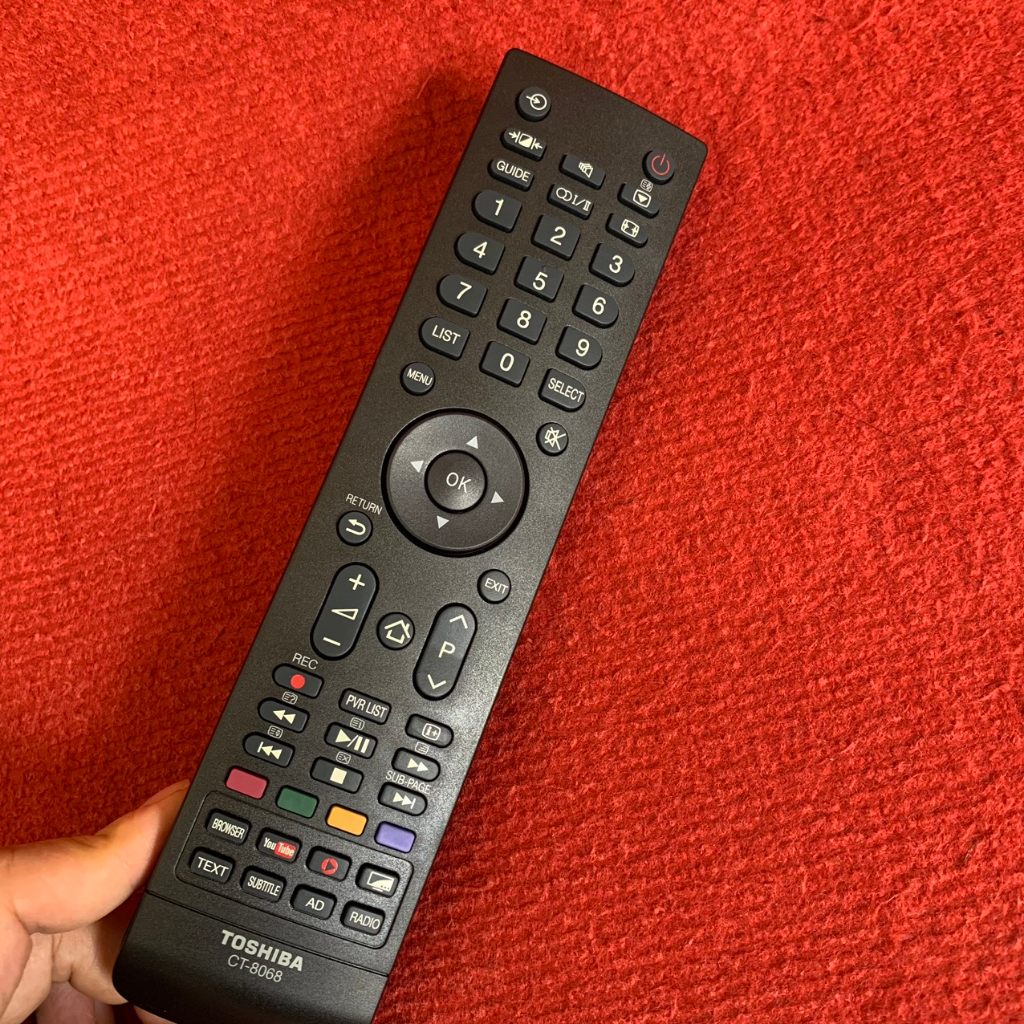 Điều khiển tivi Toshiba CT-8068 Chính hãng zin theo TV, BH 6 tháng, Remote tv toshiba ct8068 Smart/LCD